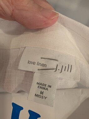White linen shirt